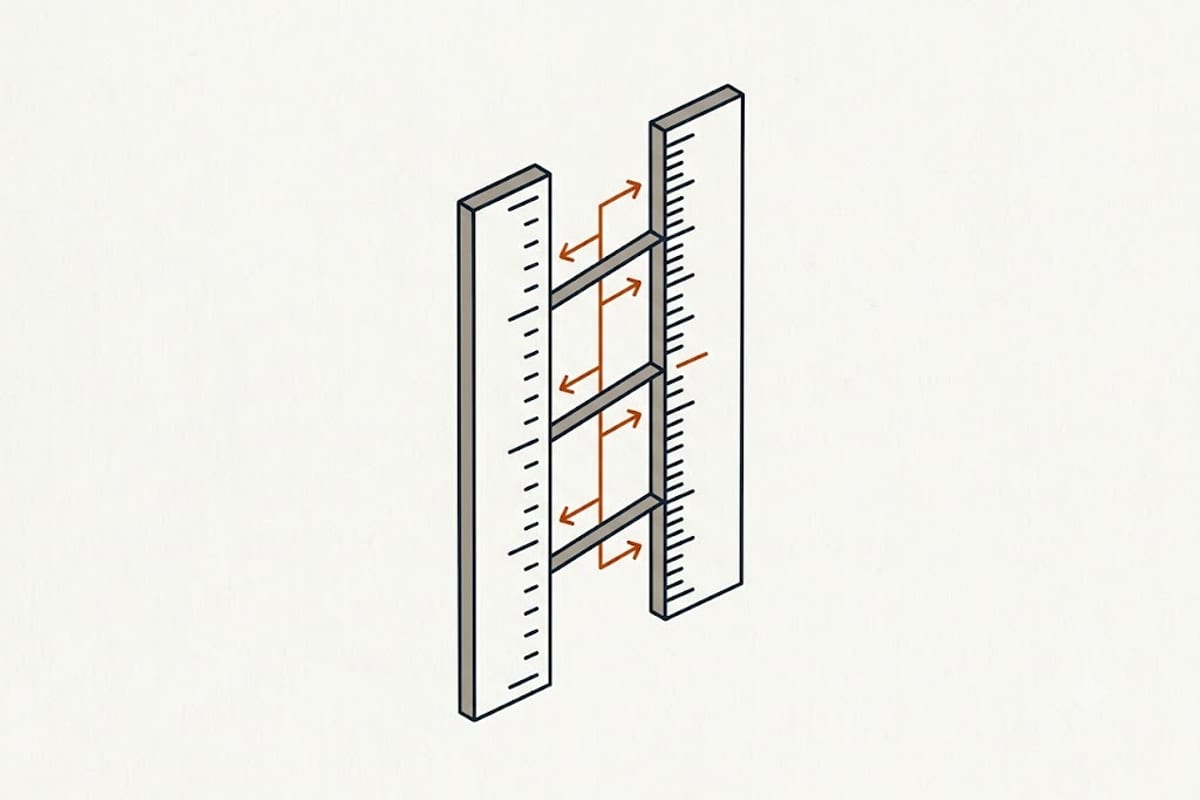 The same value on two unit scales