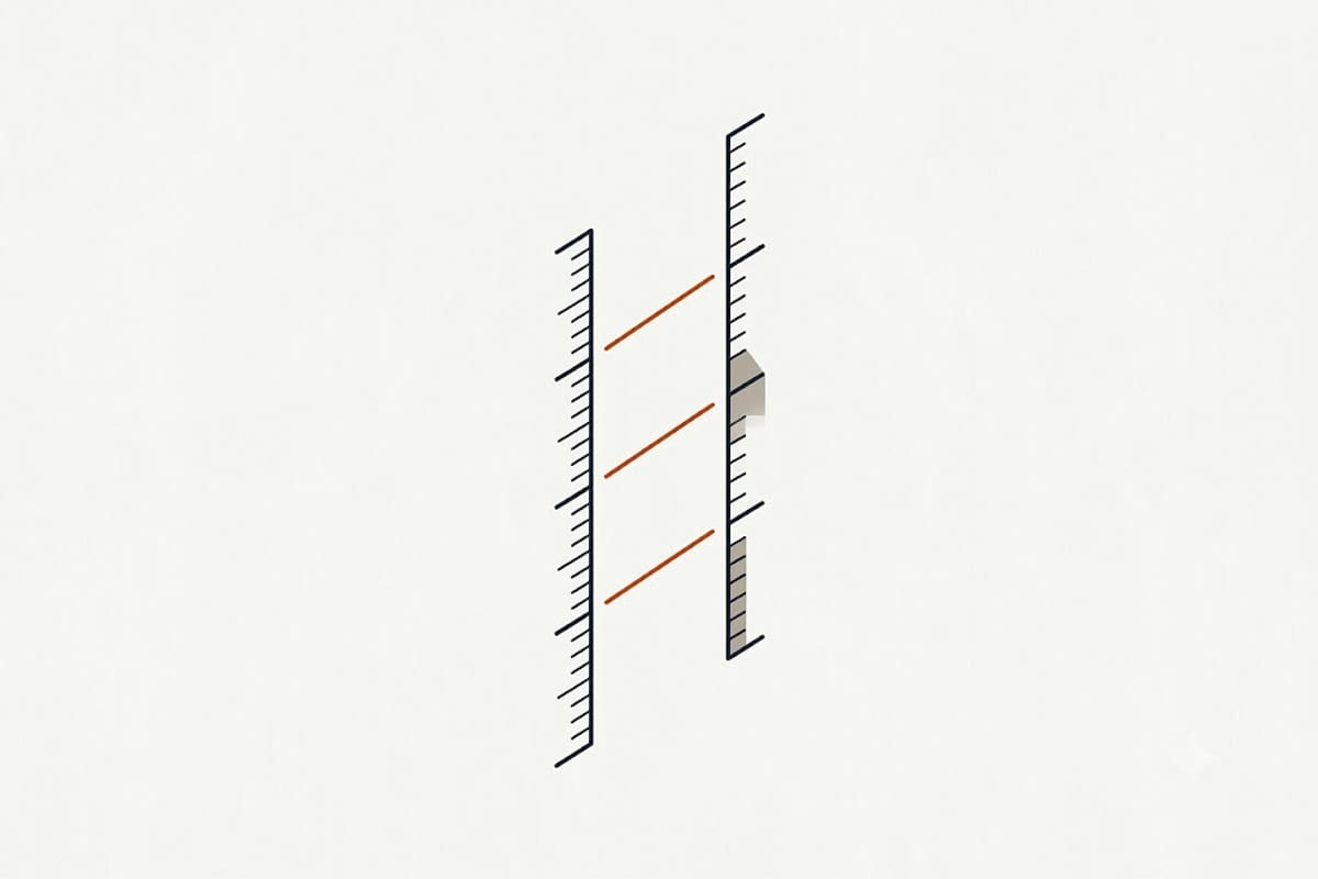 The same quantity read on two rulers